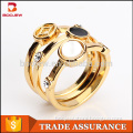 Promotional items for 2016 Wedding alloy jewelry with 18 k gold plating natural stones jewelry making